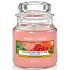 Yankee Candle Sun Drenched Apricot Rose - Embroidered apricot rose scented candle Classic small glass 104 g