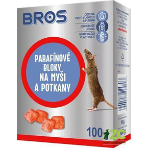 Bros paraffin blocks for mice, rats, and rodents, 100 g