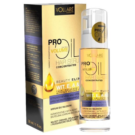 Vollaré Cosmetics PROils Extra Volume Extra volume without load oil serum for fine and thin hair 30 ml