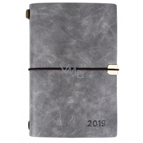 Albi Diary 2019 Weekly Luxury Gray 10 x 17.8 x 1.1 cm