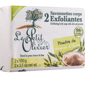 Le Petit Olivier Olive oil peeling toilet soap 2 x 100 g