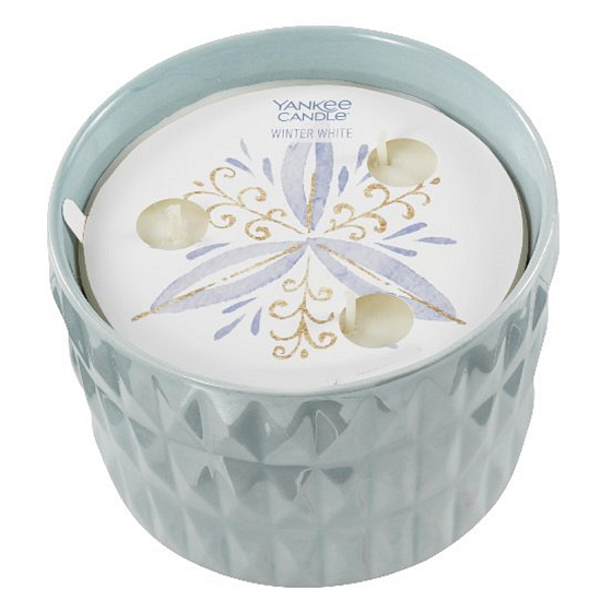 Yankee Candle Winter White - White Winter Special collection Winter Wish 3 wick scented candle 773 g