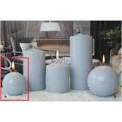 Lima Ice pastel candle light blue sphere 80 mm 1 piece