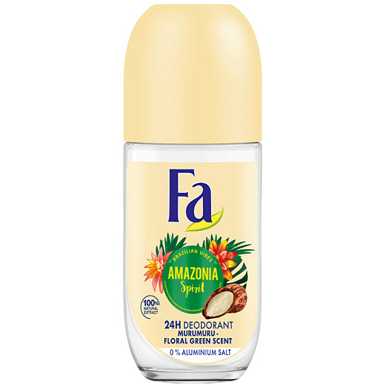 Fa Brazilian Vibes Amazonia Spirit ball antiperspirant deodorant roll-on for women 50 ml