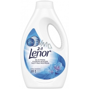 Lenor Spring Awakening scent of spring flowers, patchouli and cedar 2 in 1 liquid washing gel for white laundry, protection against graying 20 doses 1.1 l