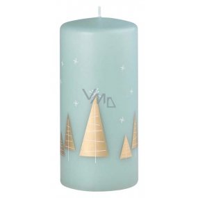 Arome Trees candle turquoise cylinder 70 x 150 mm 410 g