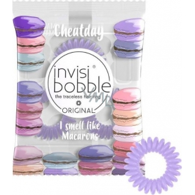 Invisibobble Original Cheatday Macaron Mayhem Hair band purple with the scent of French macaroons 3 pieces