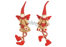 Jute angel for sitting in a pointed cap 36 cm 1 piece