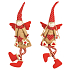 Jute angel for sitting in a pointed cap 36 cm 1 piece