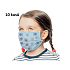 3-layer protective medical non-woven disposable, low respiratory resistance for children 10 pieces blue paw print