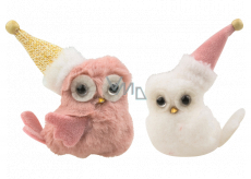 Owl in a plush cap on a clip 10 cm 1 piece