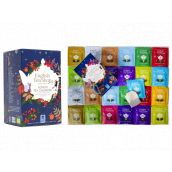 English Tea Shop Bio Advent calendar blue 24 pieces of biodegradable tea pyramids, 13 flavors, 50 g, gift set