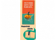 Albi Magnetic bookmark for the book Rybka with shark fins 8.7 x 4.4 cm