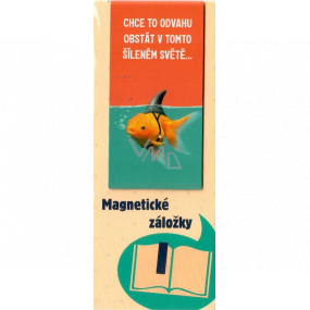 Albi Magnetic bookmark for the book Rybka with shark fins 8.7 x 4.4 cm
