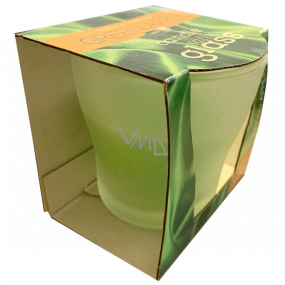 Admit Satin Glass Green Apple scented candle in glass 75 g