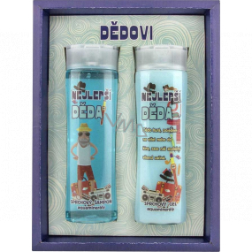 Bohemia Gifts Grandpa shower gel 200 ml + hair shampoo 200 ml, cosmetic set for men