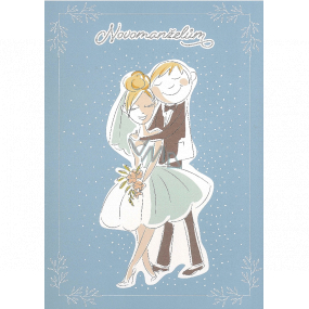 Albi Playful envelope wedding card Newlyweds hugging forever Kristina 14,8 x 21 cm