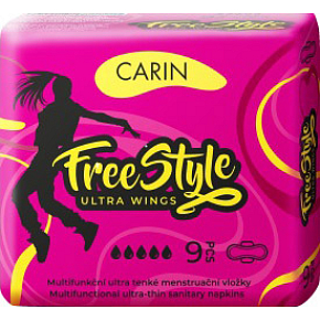 Carin Free Style ultra wings women's pads 9 pcs