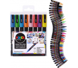 Posca Universal acrylic marker set 0,9 - 1,3 mm Mix of glitter colours 8 pieces PC-3M