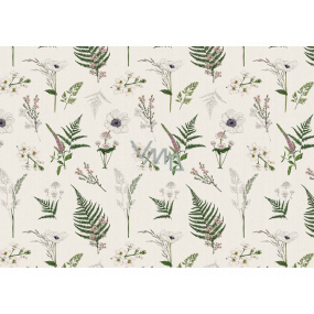 Ditipo Gift wrapping paper 70 x 100 cm Meadow flowers 2 sheets