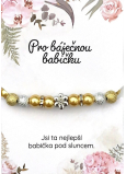 Albi Beaded bracelet For a wonderful grandmother 18,5 cm