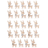 Reindeer with glue wood 4 cm 24 pieces