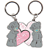 Me To You Metal key ring Two hearts for couples 2 pieces in a pack