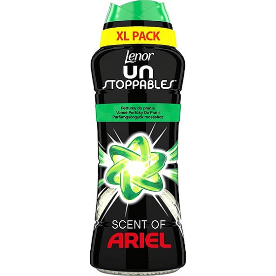 Lenor Unstoppables Scent of Ariel scented washing machine beads give laundry an intense fresh scent until the next wash 510 g