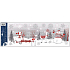 Window film Christmas Snowmen with glitter 21 x 59,5 cm