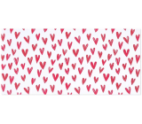 Albi Greeting Card Envelope - Money Envelope, Wallpaper with Hearts 9 x 19 cm