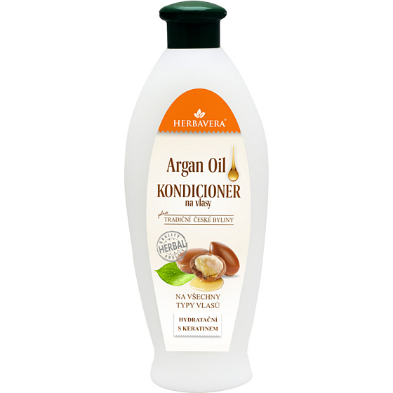 Herbavera hair conditioner with argan oil, 550 ml