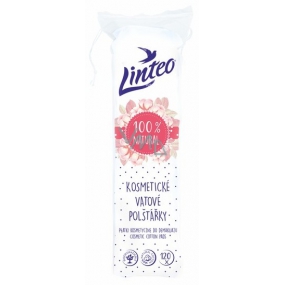 Linteo 100% Natural cosmetic cotton pads 120 pieces