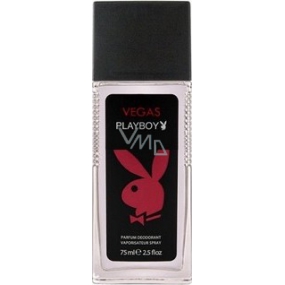 Playboy Vegas perfumed deodorant glass for men 75 ml