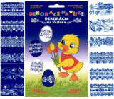 Foil for eggs patterns blue-white 12 pieces in a package (shrink camisoles)