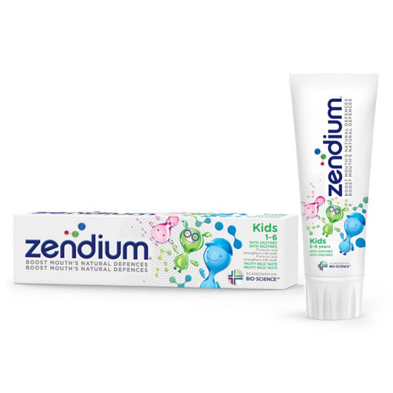 Zendium Kids toothpaste 1-6 years for children 75 ml