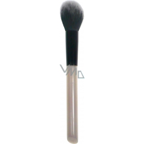Cosmetic brush with synthetic bristles for powder black-grey 19 cm 30700