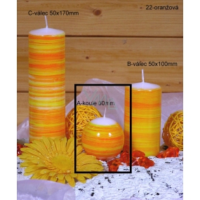 Lima Twist candle orange ball 60 mm 1 piece