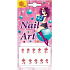 Self-adhesive nail decorations pink 02 16 x 8 cm 1281