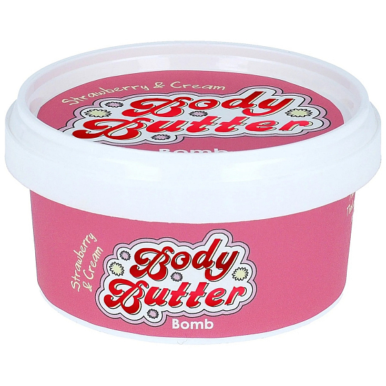 Bomb Cosmetics Creamy strawberry body butter 210 ml