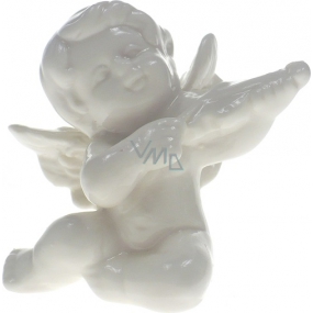 Porcelain angel with violin 8 cm
