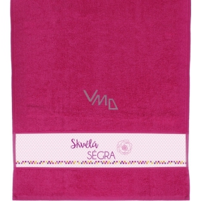 Albi Towel Great sister pink 90 cm × 50 cm