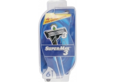 Super-Max 3 for Men jednorázový 3břitý holící strojek 6 kusů