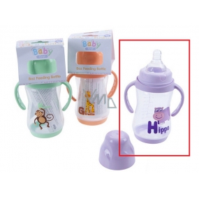 Baby First Hippo 0+ baby bottle with grips 250 ml