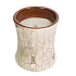 WoodWick Fireside - Fireplace scented candle with a wooden wick and lid glass small 85 g