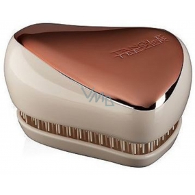 Tangle Teezer Compact Professional compact hair brush, Rose Gold Ivory - Bronze