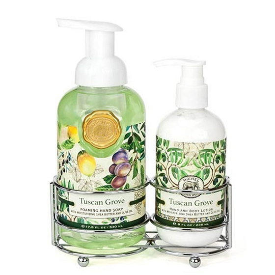 Michel Design Works Tuscany Paradise foaming liquid hand soap 530 ml + hand and body lotion 236 ml, cosmetic set