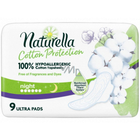 Naturella Cotton Protection Ultra Night sanitary pads with wings 9 pieces