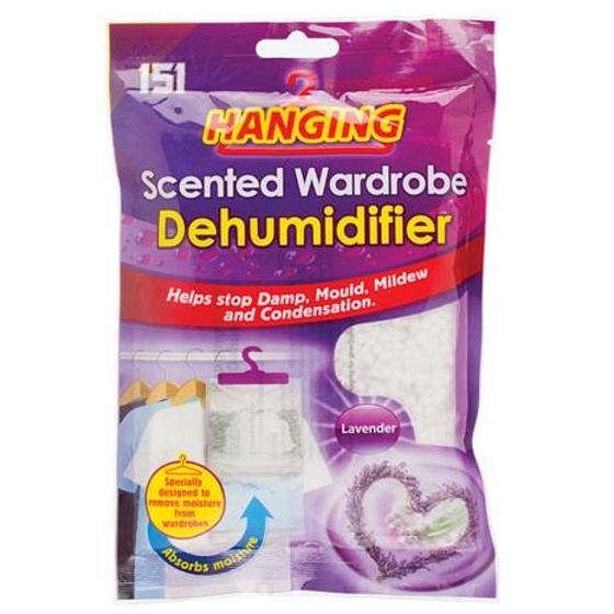 151 Hanging Lavender Moisture Absorber for Wardrobe with Fragrance 180 g