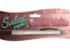 Nekupto Glowing ballpoint pen with print Wonderful grandmother, touch tool controller 15 cm
