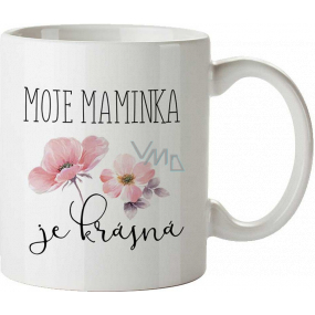 Bohemia Gifts Ceramic mug with a picture My mother is beautiful 350 ml
